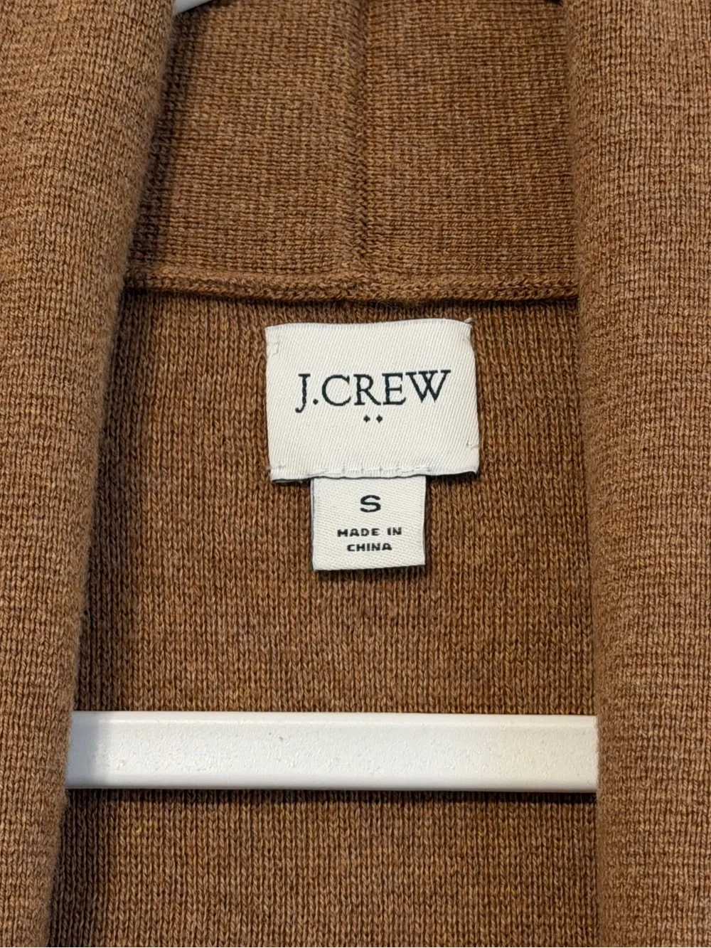 J. Crew Chelsea Blazer Cardigan Size Small Tan Fall winter sweater cotton